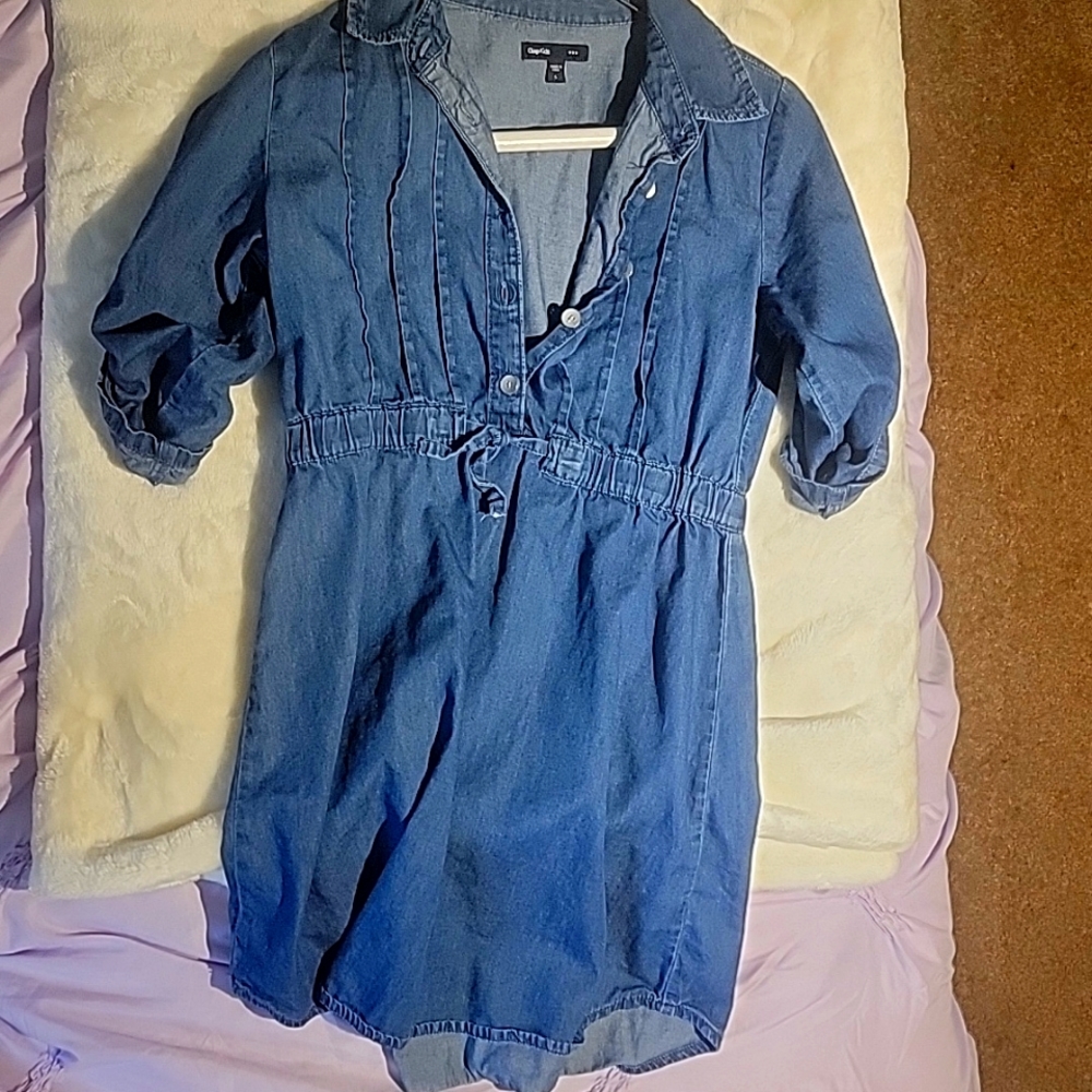 Jeans dress, size large gap kids